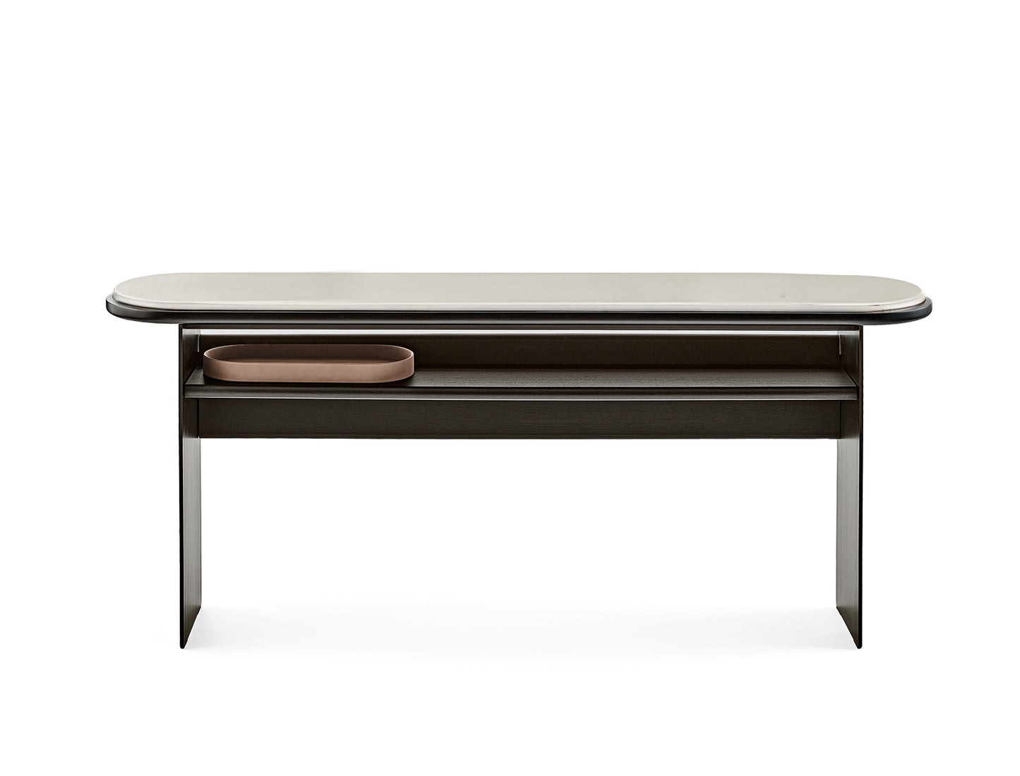 Sensei 80H Console Deep black metal Calacatta Vagli marble