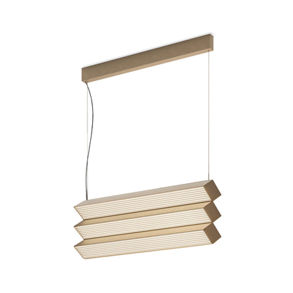 Stick Trio Pendant Brushed bronze-nickel Ribbed
