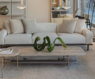 Wave Glass Sculpture Multi Green